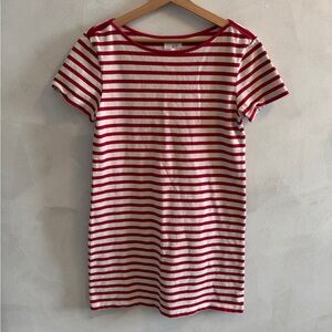 Lou & Grey - Red and White Striped Mini Dress - Size S